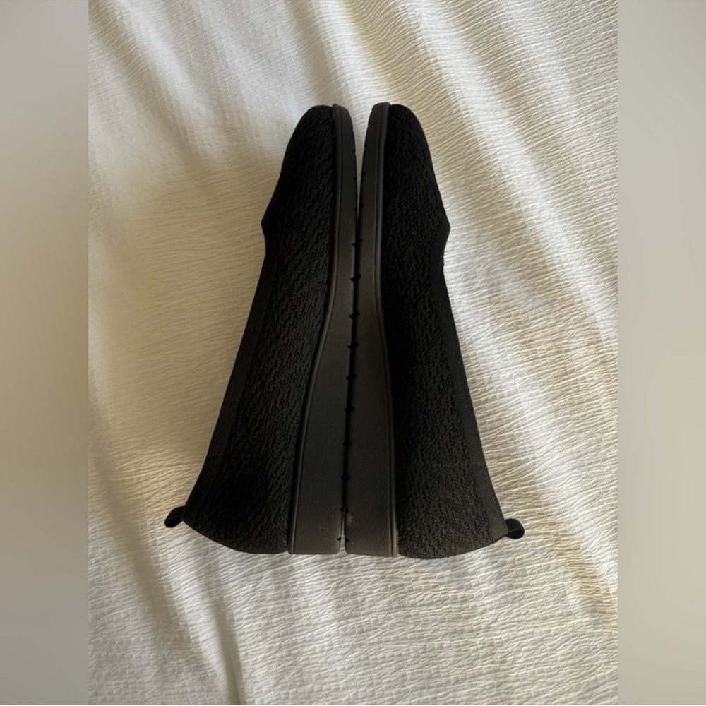 NWOT Skechers Cleo Flex Wedge Flipside Flat Air-Cooled Memory Foam in Black - Picture 3 of 8